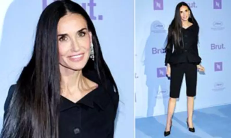 Demi Moore Attends Third Event in One Night at Cannes Film Festival 2024