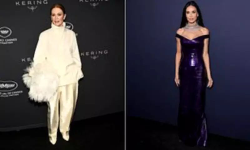 Demi Moore Dazzles in Diamond Choker at Cannes Kering Awards