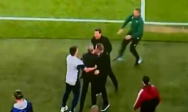 Diego Simeone Shoves Arsenal's Andrea Berta in Champions League Win