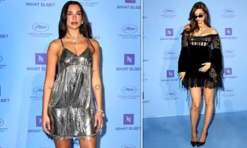 Dua Lipa Dazzles in Silver at Nespresso Event During Cannes Film Festival