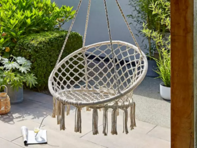 Dunelm's £35 Macrame Swing Chair: Elegant Garden Addition with 4.9-Star Rating
