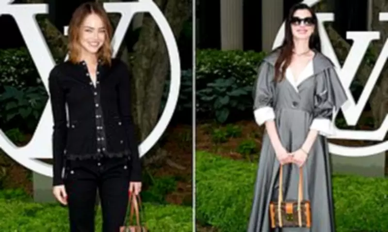 Emma Stone and Anne Hathaway Stun at Louis Vuitton 2027 Cruise Collection Show