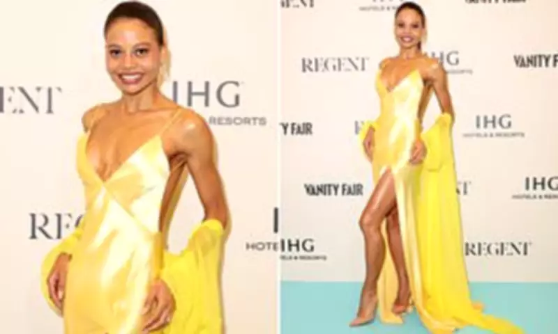 Emma Thynn Dazzles in Yellow at Vanity Fair Cannes Lunch