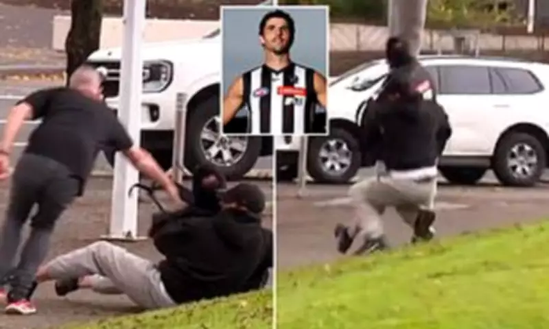 Fan tackled at Collingwood training over Pendlebury record ball theft attempt