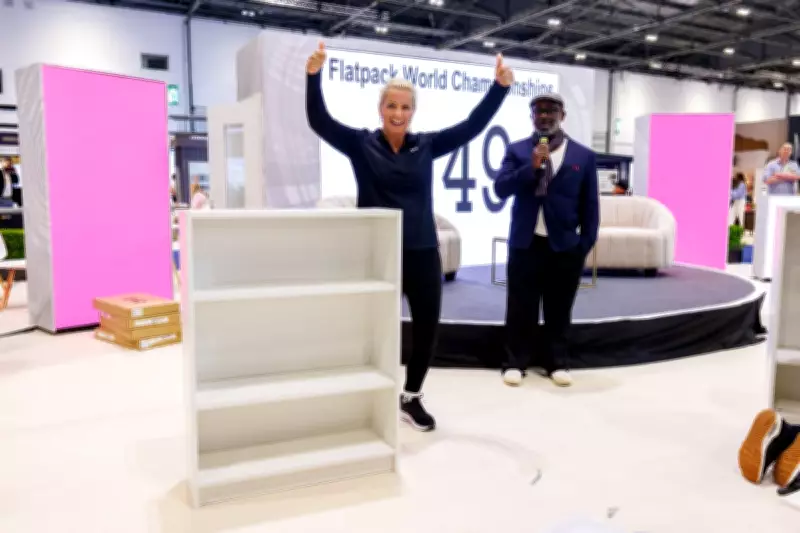 Flatpack Champion Retains Title with Eight-Minute Bedside Table Build
