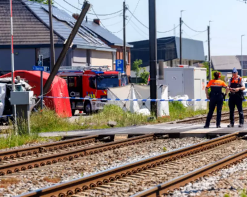 Four killed in Belgium train and school bus collision, including two children