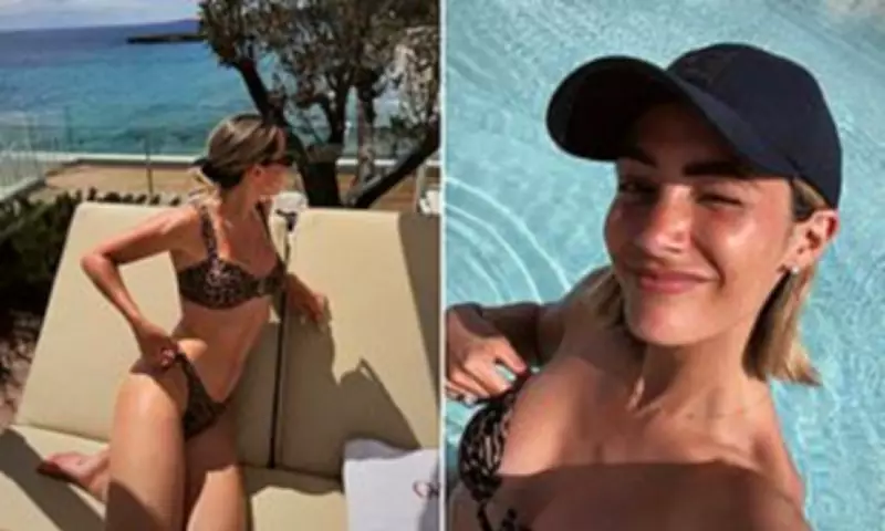Frankie Bridge Flaunts Toned Figure on Girls Trip to Menorca Hotel