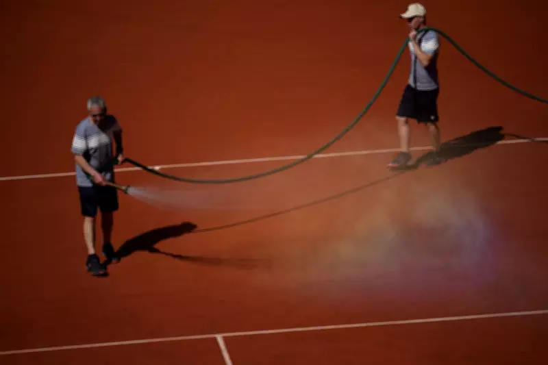 French Open Groundskeepers Fight Heat Wave with Salt and Water on Clay