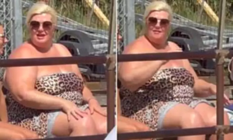 Gemma Collins Shows Off Burned Skin and Tan Lines at Essex Beach