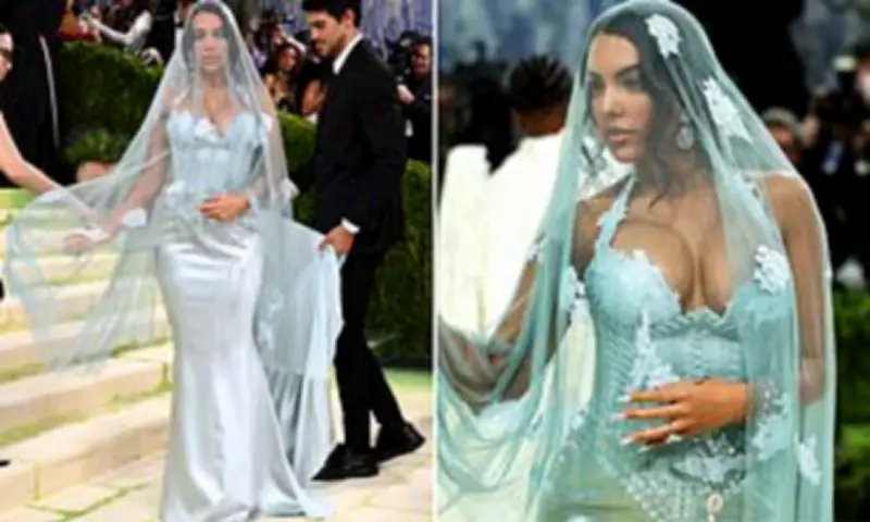 Georgina Rodriguez Wears Bridal-Inspired Blue Dress at 2026 Met Gala