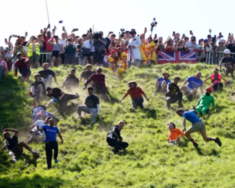 German YouTuber Tom Kopke Beats Cheese Rolling Legend Chris Anderson