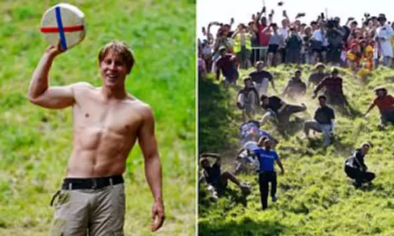 German YouTuber Tom Kopke Wins Third Consecutive Cheese-Rolling Title