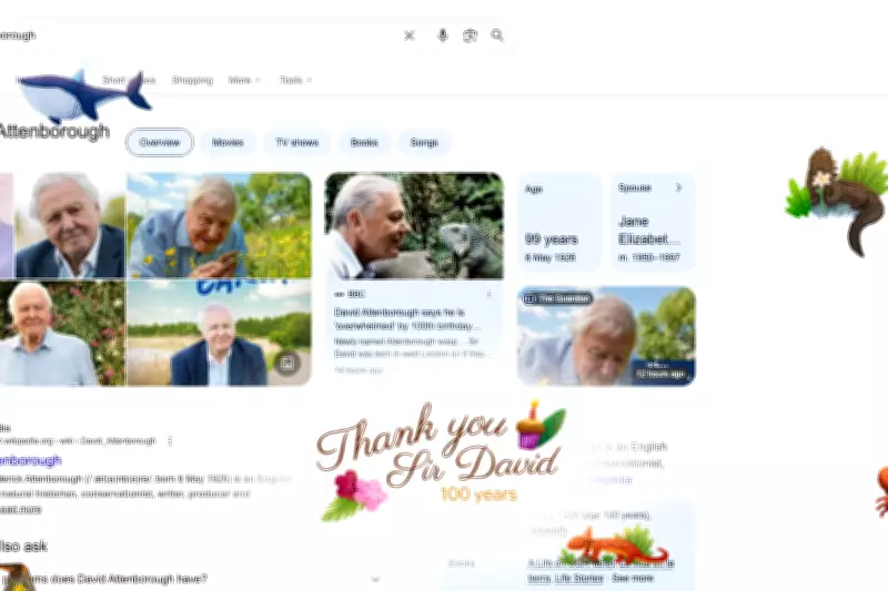 Google Doodle Celebrates Sir David Attenborough's 100th Birthday