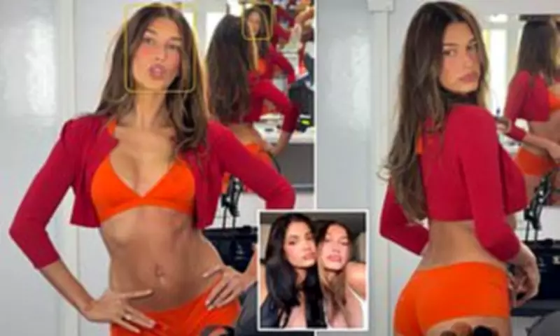 Hailey Bieber Stuns in Orange Lingerie Set, Gets 'Sexy Velma' Compliment from Kylie Jenner