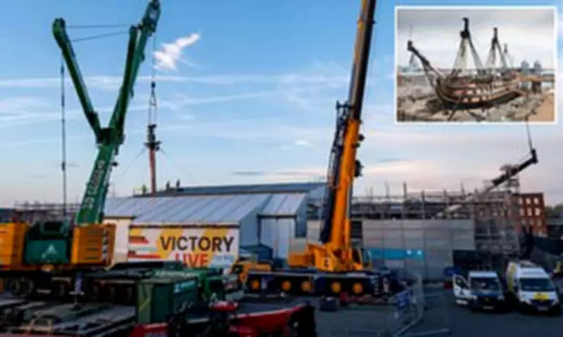 HMS Victory Mast Removal Hailed as 'Great Success' in £42M Restoration