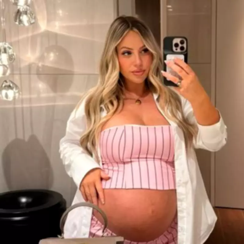Holly Hagan Shows Baby Bump in Paris Days Before Due Date