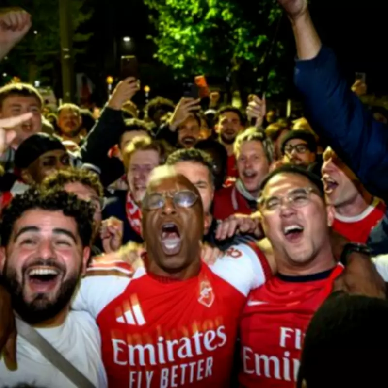 Ian Wright Joins Arsenal Fans Celebrating Historic Premier League Title