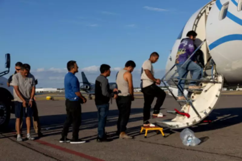 ICE Strapped Immigrants on 51-Hour Flight to Six Countries in Record Deportation Month