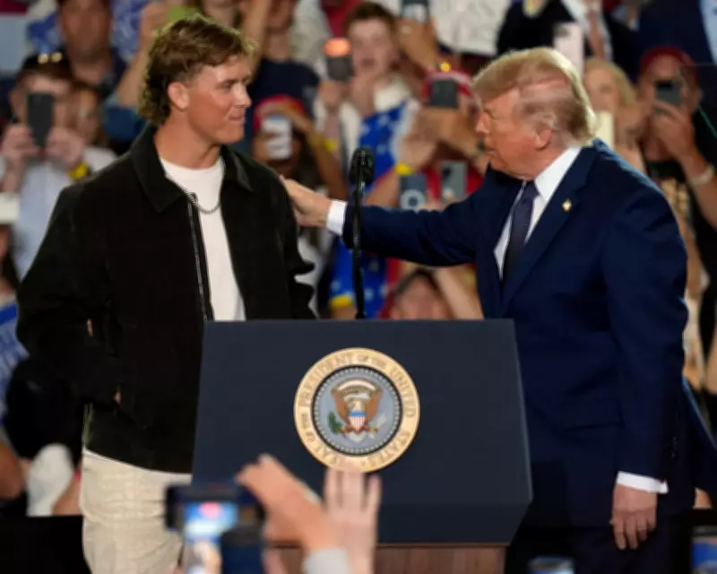 Jaxson Dart and Abdul Carter Attend Trump Rally with Giants