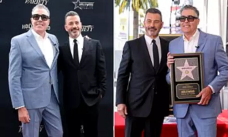 Jimmy Kimmel Praises Conservative Friend Adam Carolla at Walk of Fame Ceremony