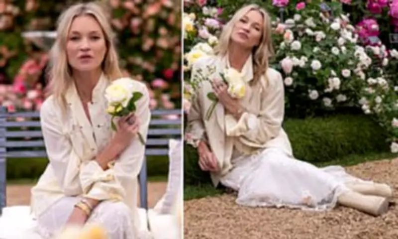 Kate Moss Unveils Serene Side at Chelsea Flower Show with New Rose