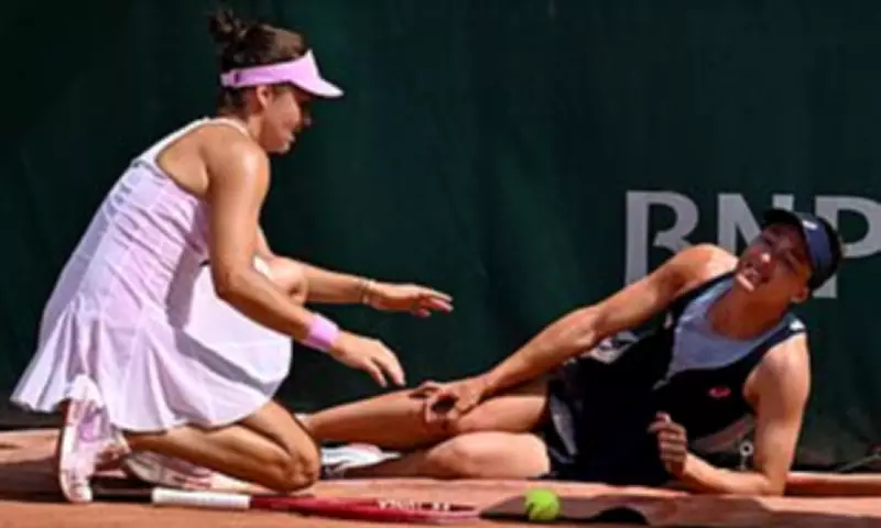 Katie Boulter and Zeynep Sonmez Injured by Roland Garros Advertising Hoardings