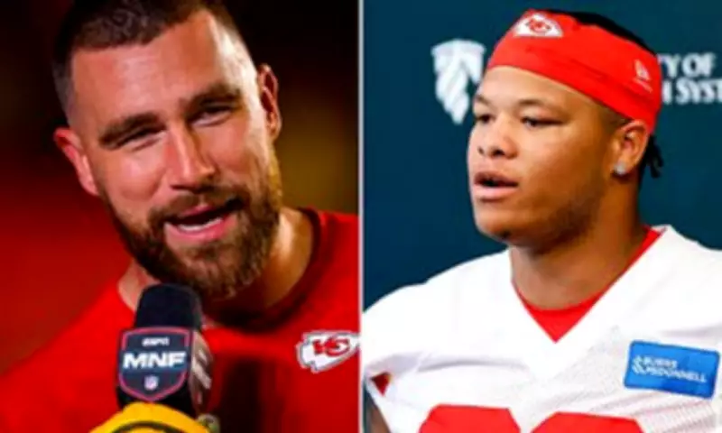 Kelce Brothers Critique Chiefs Rookie Peter Woods' Technique in Minicamp