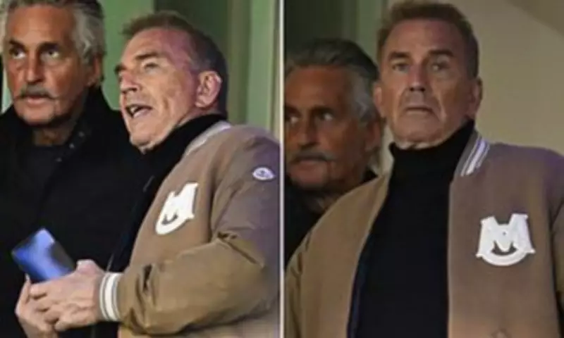 Kevin Costner Watches Brisbane Lions Edge Carlton in AFL Thriller