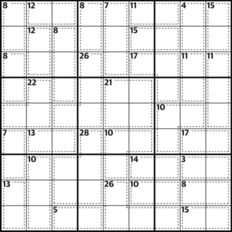 Killer Sudoku 1,021: Solve the Puzzle with Unique Rules