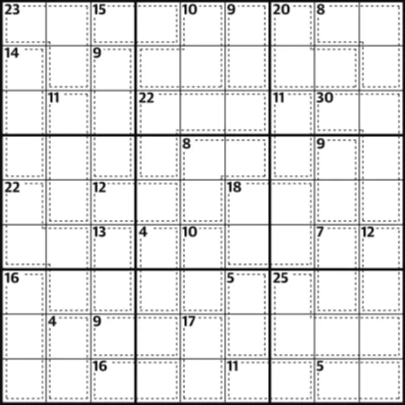 Killer Sudoku Puzzle 1,023: Solve and Enjoy the Challenge