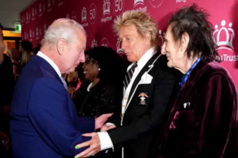 King Charles Laughs Off Rod Stewart's Trump 'Ratbag' Remark at Royal Albert Hall