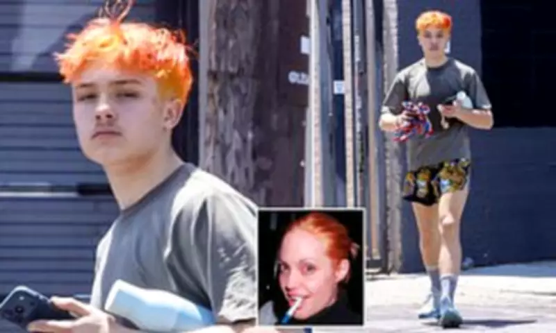 Knox Jolie-Pitt Debuts Fiery Orange Hair, Mirroring Mom Angelina's 90s Look