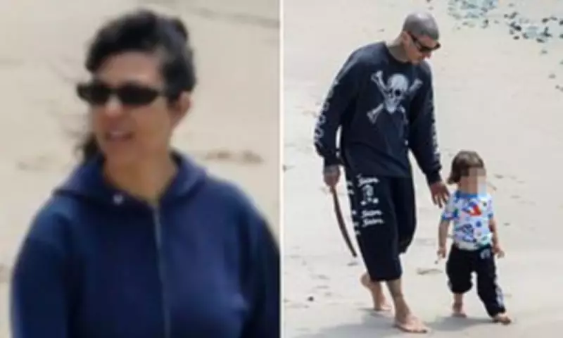 Kourtney Kardashian and Travis Barker Enjoy Beach Day with Kids in Malibu