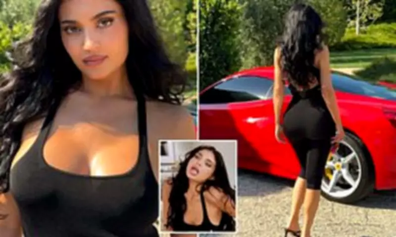 Kylie Jenner Sizzles in Black Catsuit as Khloe Trolls Her Over Ferrari