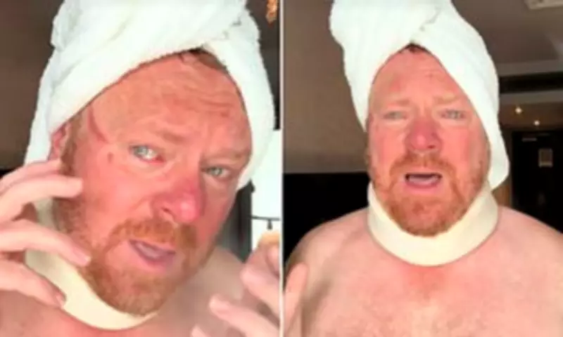 Leigh Francis Suffers Nasty Facial Scratch from Overexcited Fan
