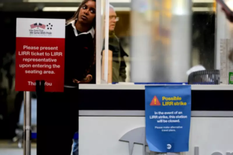 Long Island Rail Road Shuts Down as Workers Strike in New York
