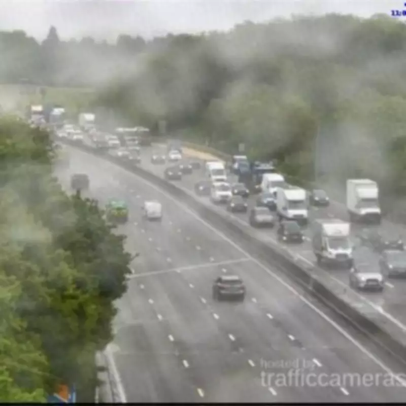 M25 Surrey Chaos: Hour-Long Delays After Vehicle Breakdown