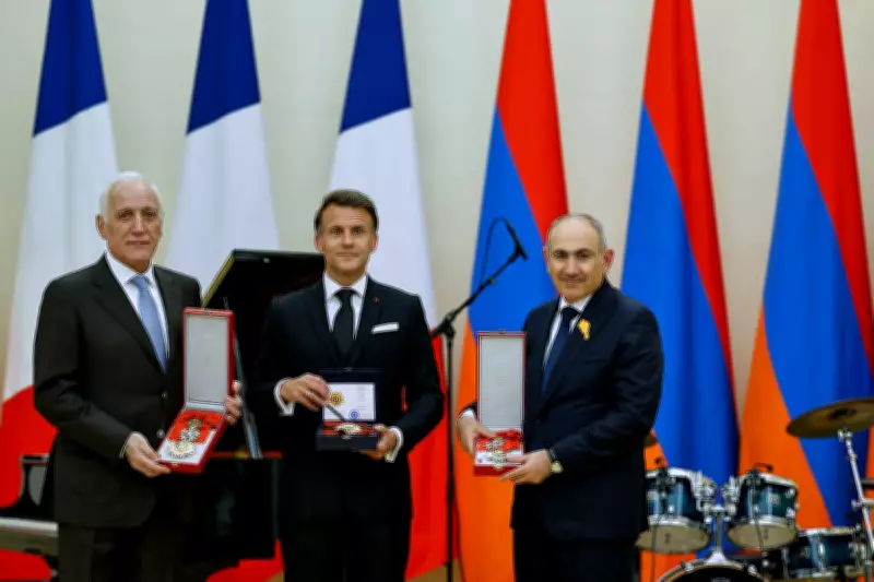 Macron Sings Classic Ballads at State Dinner in Armenia