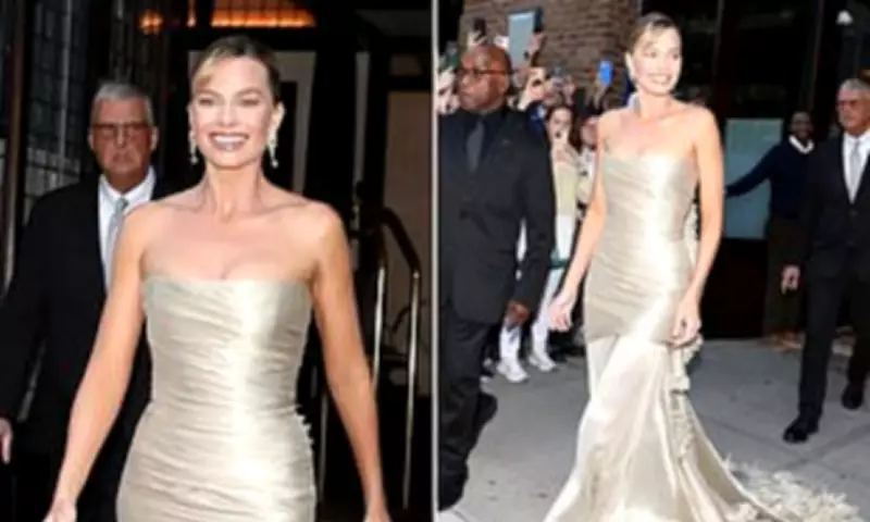 Margot Robbie Stuns in Gold Chanel Gown at 2026 Met Gala