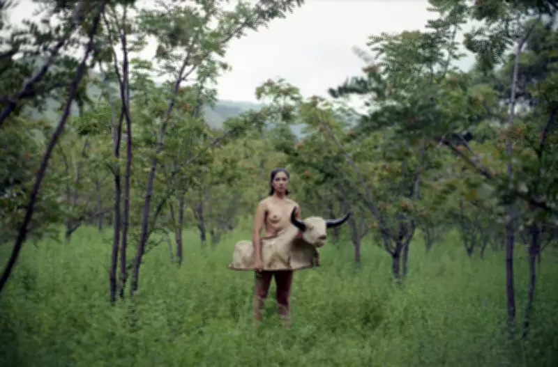 Marisol Mendez's best photograph: a woman with a bull costume exuding masculine energy