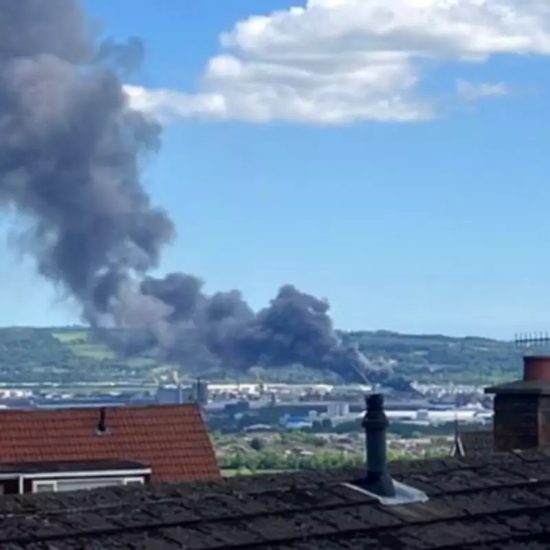 Massive Fire at Belfast Titanic Quarter Sends Plume of Smoke Across City