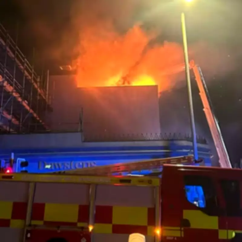 Massive Plymouth Fire Destroys Flat Block Roof Terrace