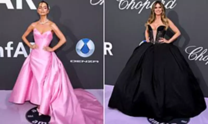 Maura Higgins Stuns in Pink Gown at amfAR Gala During Cannes Film Festival