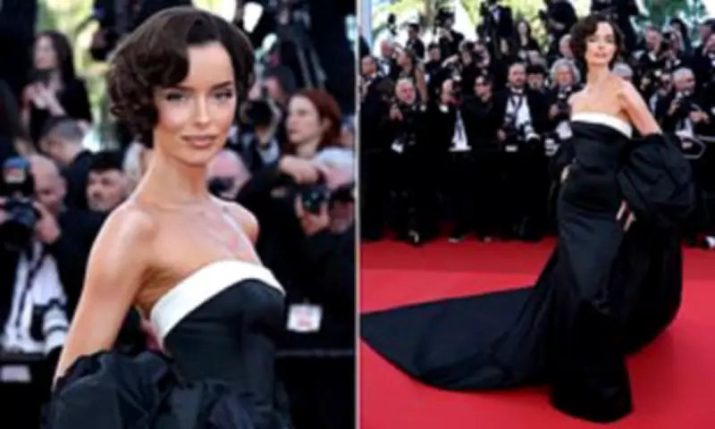 Maura Higgins Stuns in Strapless Gown at Cannes Opening Ceremony