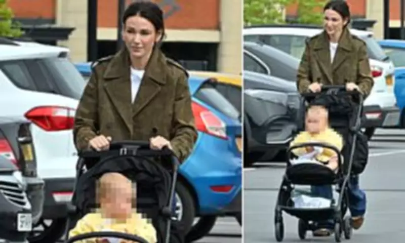 Michelle Keegan Runs Errands in Manchester with Daughter Palma