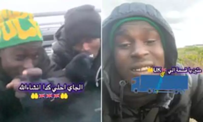 Migrants Mock UK Border Control in TikTok Videos from Lorry