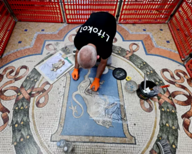 Milan Restores Bull Mosaic's Testicles Worn by Tourists' Ritual