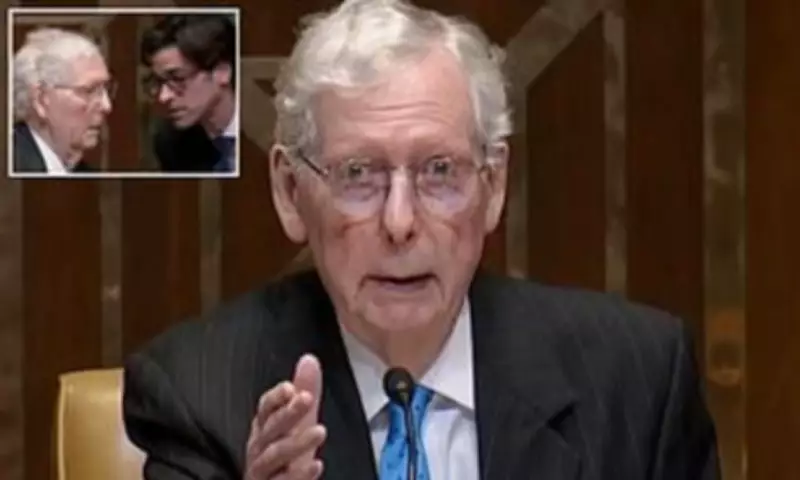 Mitch McConnell Confused as Staffer Interrupts Attempt to End Hearing Early