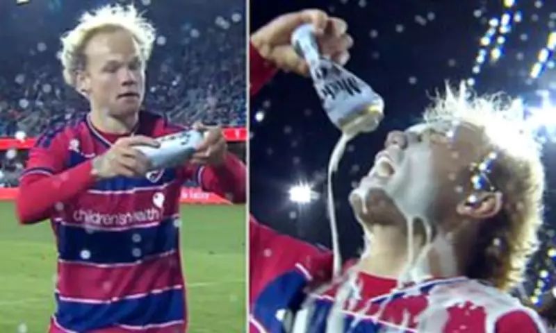 MLS Star Sarver's Beer-Chug Celebration After Dramatic Late Winner