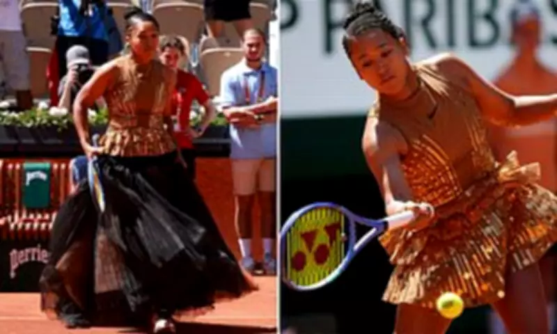 Naomi Osaka's French Win Overshadowed by Sparkly Eiffel Tower Dress